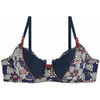 Rembourr&eacute;s Pomm'poire Soutien-gorge ampliforme coque moul&eacute;e imprim&eacute; bleu Collection Bleu