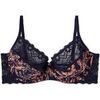 Corbeilles & balconnets Pomm'poire Soutien-gorge corbeille en dentelle fran&ccedil;aise bleu navy Yaound&eacute; Bleu