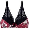 Rembourr&eacute;s Pomm'poire Soutien-gorge ampliforme coque moul&eacute;e bordeaux Pivoine Rouge