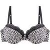 Rembourr&eacute;s Pomm'poire Soutien-gorge ampliforme coque moul&eacute;e noir/ivoire Libert&eacute; Noir