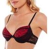 Rembourr&eacute;s Pomm'poire Soutien-gorge push-up noir/rouge Midnight Rouge
