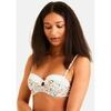 Rembourr&eacute;s Pomm'poire Soutien-gorge ampliforme coque moul&eacute;e imprim&eacute; Meringue Blanc