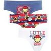 Boxers Pomm'poire Lot de 3 slips Boy Happy College by Smiley Multicolore