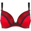 Rembourr&eacute;s Pomm'poire Soutien-gorge ampliforme coque moul&eacute;e C, D et E rouge/noir Rouge