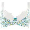 Emboitants Pomm'poire Soutien-gorge grand maintien C, D et E ivoire/turquoise Bleu