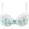 Rembourr&eacute;s Pomm'poire Soutien-gorge ampliforme coque moul&eacute;e ivoire/turquoise Sweet Bleu