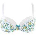 Rembourr&eacute;s Pomm'poire Soutien-gorge ampliforme coque moul&eacute;e ivoire/turquoise Sweet Bleu Grenoble