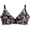 Triangles / Sans armatures Pomm'poire Soutien-gorge souple grand maintien noir/caramel Elena Marron