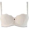 Rembourr&eacute;s Brigitte Bardot Soutien-gorge ampliforme coque moul&eacute;e ivoire Star Blanc