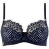Corbeilles & balconnets Brigitte Bardot Soutien-gorge armature bleu marine Magazine Bleu