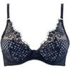 Rembourr&eacute;s Brigitte Bardot Soutien-gorge ampliforme coque moul&eacute;e bleu marine Magazine Bleu