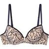 Rembourr&eacute;s Pomm'poire Soutien-gorge ampliforme coque moul&eacute;e bleu marine Myrtille Bleu