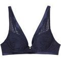 Rembourr&eacute;s Pomm'poire Soutien-gorge ampliforme coque moul&eacute;e bleu marine Ipom&eacute;e Bleu Grenoble