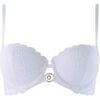 Rembourr&eacute;s Morgan Soutien-gorge ampliforme coque moul&eacute;e blanc Justine dentelle Blanc