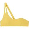 Maillots de bain Pomm'poire Haut de maillot de bain one shoulder jaune Mykonos