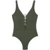 Maillots de bain Pomm'poire Maillot de bain 1 pi&egrave;ce kaki Zanzibar Vert