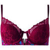 Rembourr&eacute;s Morgan Soutien-gorge ampliforme coques moul&eacute;es souples bordeaux Alma Rouge