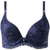 Rembourr&eacute;s Brigitte Bardot Soutien-gorge ampliforme coques moul&eacute;es bleu marine Festival Bleu