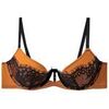 Rembourr&eacute;s Pomm'poire Soutien-gorge ampliforme coque moul&eacute;e noir/jaune Tsunami Noir