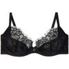 Corbeilles & balconnets Pomm'poire Soutien-gorge &agrave; armatures noir Sabbat Noir