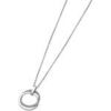 Collier Lotus Collier sautoir Style double anneau serti