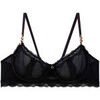 Corbeilles & balconnets Pomm'poire Soutien-gorge corbeille noir Poison Noir