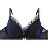 Rembourr&eacute;s Pomm'poire Soutien-gorge ampliforme noir/bleu Alcove Noir