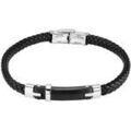 Bracelets Lotus Bracelet homme Style acier et tresse noire Grenoble