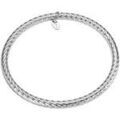 Bracelets Lotus Jonc Style acier stri&eacute; Blanc Grenoble