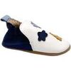 Chaussons b&eacute;b&eacute; Bellamy Chaussons Sabli Blanc Marine Blanc