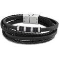 Bracelets sur Grenoble : Bracelets Lotus Bracelet homme multi-lien cuir noir
