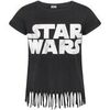 T-shirt enfant Disney Logo T-shirt &agrave; manches courtes &agrave; franges Noir