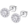 Boucles oreilles Lotus Puces Silver pure
