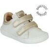 Baskets basses enfant Easy Peasy Baskets Barefoot My Duckie's Velcro Blanc Or