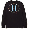 Tee-shirts sur Grenoble : T-shirt Huf T-SHIRT PUFF GALAXIES LS BLACK