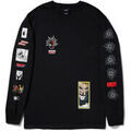 T-shirt Huf T-SHIRT SPIDEY SENSE LS BLACK