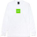 Tee-shirts sur Grenoble : T-shirt Huf T-SHIRT ESSENTIALS BOX LOGO LS WHITE