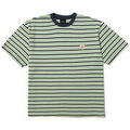 T-shirt Huf T-SHIRT APOLLO STRIPED SS KNIT BOXY TOP BLUE Grenoble