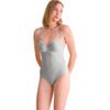 Maillots de bain Lisca Maillot de bain une pi&egrave;ce pr&eacute;form&eacute; BLUE LAGOON Gris