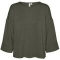 Tee-shirts sur Grenoble : T-shirt Vero Moda Manches 3/4 Mocca