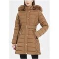 Manteau Kebello Doudoune Mi Longue F, Marron Grenoble
