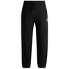 Pantalon HUGO BAS DE SURV&Ecirc;TEMENT NOIR EN MOLLETON DE COTON &Agrave; DOUBLE LOGO H Noir