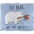 Linge de maison sur Grenoble : Plaids, jet&eacute;s We Bare Bears TV23615 Blanc Unique. . Maison & D&eacute;co > Plaids, jet&eacute;s.