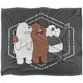 Linge de maison sur Grenoble : Plaids, jet&eacute;s We Bare Bears TV23620 Blanc Unique. . Maison & D&eacute;co > Plaids, jet&eacute;s.