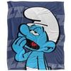 Plaids, jet&eacute;s The Smurfs TV24894 Blanc Unique. . Maison & D&eacute;co > Plaids, jet&eacute;s.