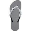 Tongs Uzurii Precious Bloom Argent&eacute;