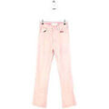 Jeans flare / larges Mother Jean droit en coton rose Grenoble