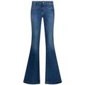 Pantalons sur Grenoble : Jeans Liu Jo Jean super flare &agrave; taille basse Bleu