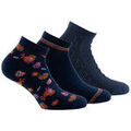 Chaussettes Kindy Lot de 3 paires d'ultra courtes en coton motifs oiseaux
