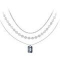 Colliers sur Grenoble : Collier Sc Crystal BS4411-SINI-SN016+B2392-ARGENT+B2382